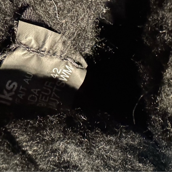 Manitobah Tall Wrap Mukluk boot black suede and rabbit fur sheepskin shearling - Picture 7 of 7